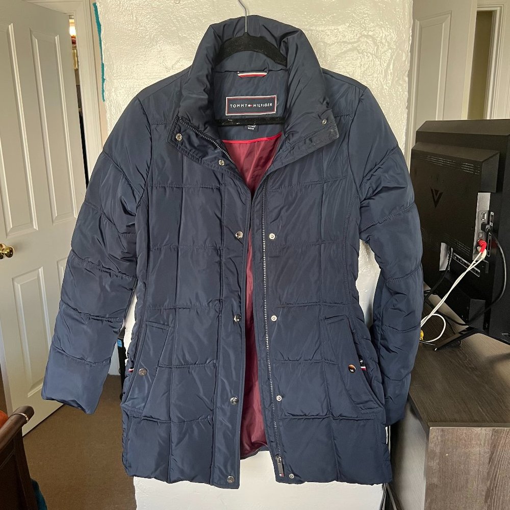Tommy Hilfiger Down Alternative Winter Coat With Detachable Hood Size S